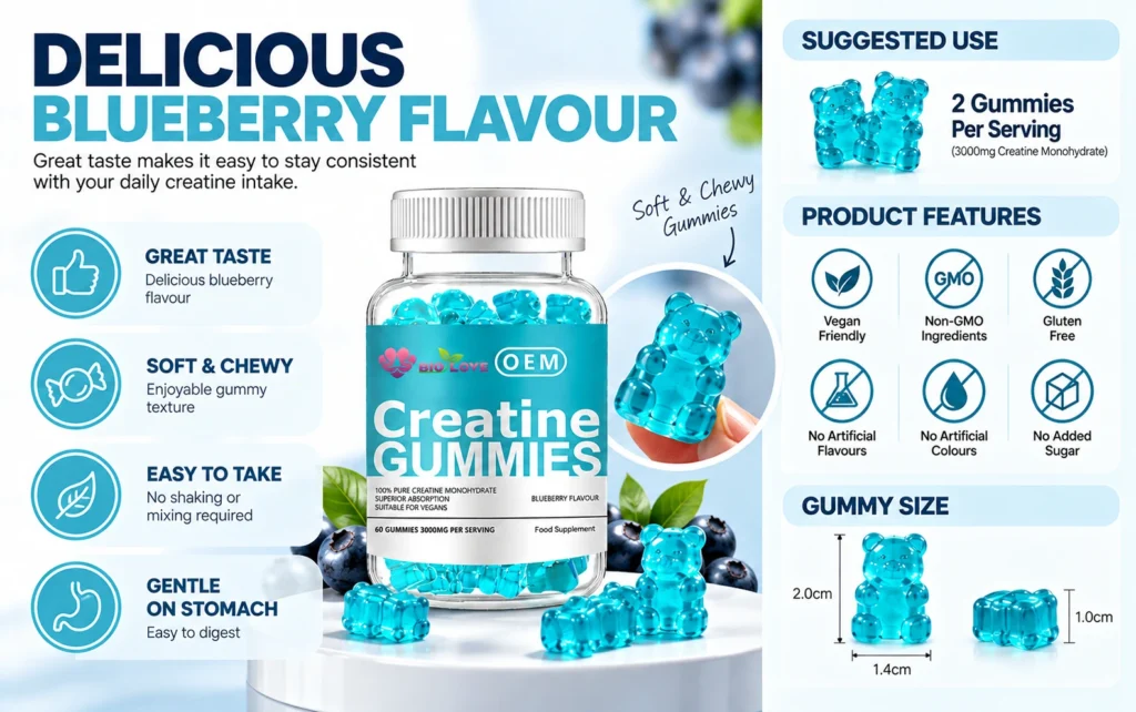 creatine gummies oem odm private label customization